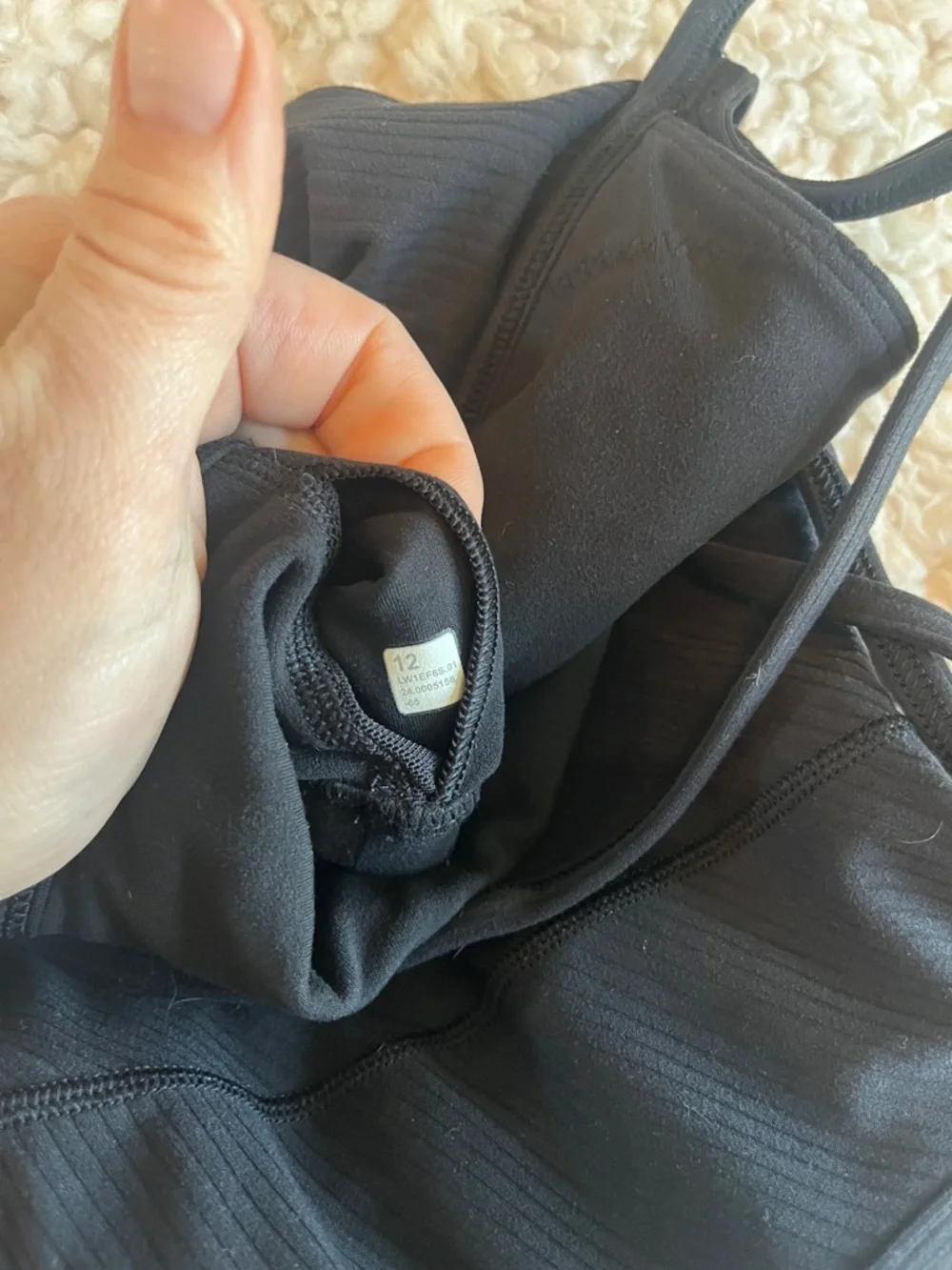 Lululemon athletica align Strappy Ribbed Tank in Black Size 12 - Picture 6 of 6